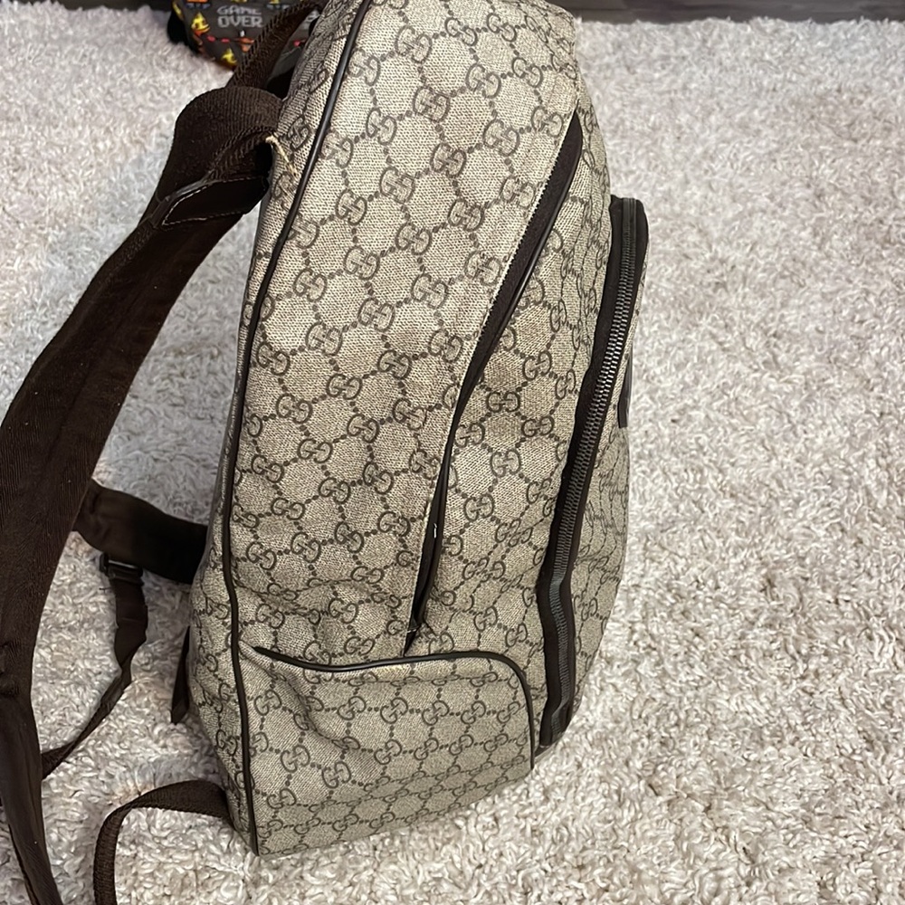 Gucci Interlocking G Backpack Gg Coated Canvas Me… - image 8